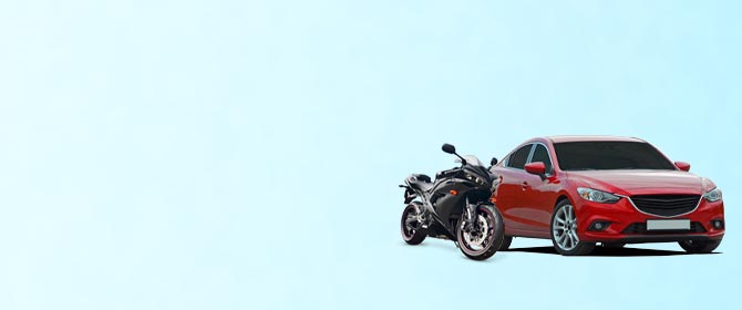car & motorcycle